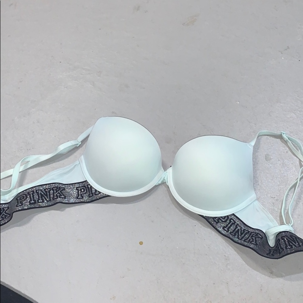 Mint green push up bra